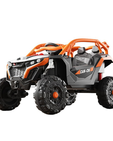 Masina Electrica pentru Copii, Tip Buggy/UTV Off-Road Dual Drive, Conectare Bluetooth, Telecomanda, Lumina Intermitenta si Muzica, 6V 7Ah, 97 x 62 x 58 cm