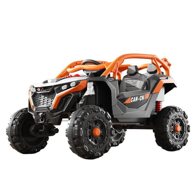 Masina Electrica pentru Copii, Tip Buggy/UTV Off-Road Dual Drive, Conectare Bluetooth, Telecomanda, Lumina Intermitenta si Muzica, 6V 7Ah, 97 x 62 x 58 cm