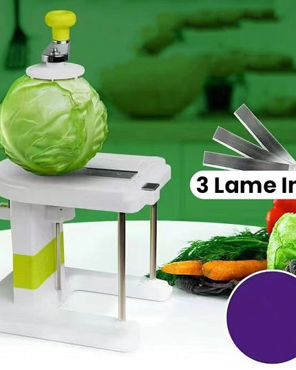 Masina Manuala pentru Maruntit Varza, cu Maner Rotativ, Lame din Inox, Corp din Plastic, pentru Legume si Fructe
