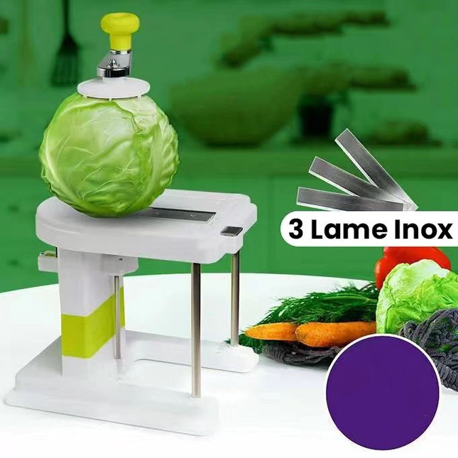 Masina Manuala pentru Maruntit Varza, cu Maner Rotativ, Lame din Inox, Corp din Plastic, pentru Legume si Fructe