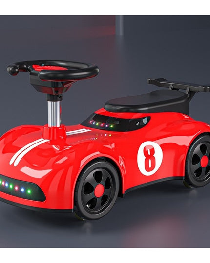 Masina pentru Copii, 1-3 ani, Impingere, Bluetooth, Muzica, din ABS, 4 Roti, Inaltime Sezut