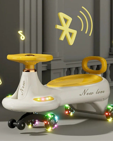 Masinuta, 1-8 Ani, Rotire 360 Grade, Anti-rasturnare, Roti Silentioase, Impingere, Bluetooth