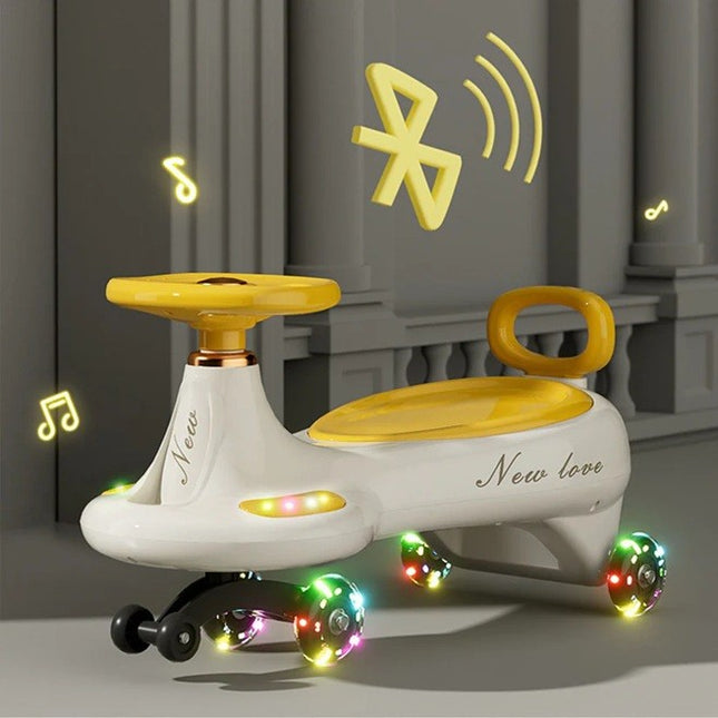 Masinuta, 1-8 Ani, Rotire 360 Grade, Anti-rasturnare, Roti Silentioase, Impingere, Bluetooth