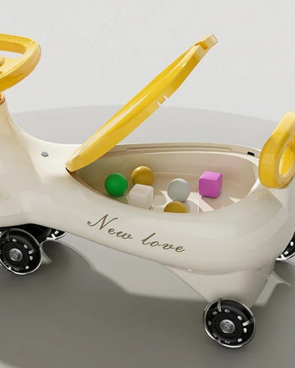 Masinuta, 1-8 Ani, Rotire 360 Grade, Anti-rasturnare, Roti Silentioase, Impingere, Bluetooth