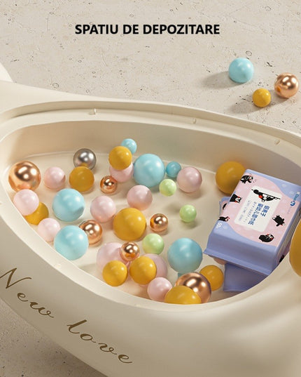 Masinuta, 1-8 Ani, Rotire 360 Grade, Anti-rasturnare, Roti Silentioase, Impingere, Bluetooth