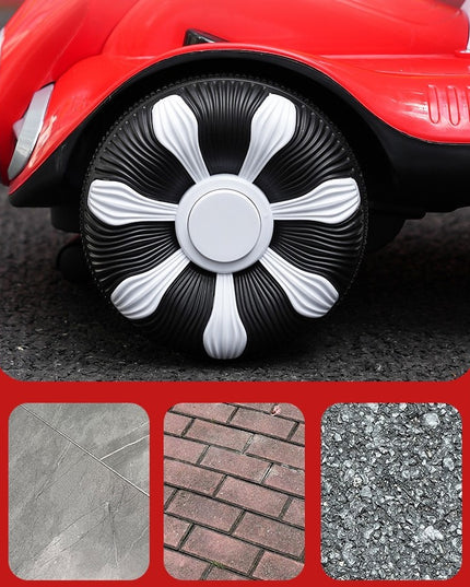 Masinuta electrica cu telecomanda pentru copii, roti spate rotire 360, curea siguranta, baloane de sapun, lumini si sunete, self control si prin telecomanda, cu pedale de acceleratie si frana