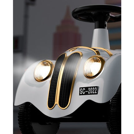 Masinuta Electrica Model de Epoca, cu Acumulator, Sistem Anti-Rasturnare, Sistem de Lumini si Sunet, 1-5 Ani