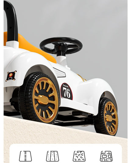 Masinuta Electrica Model de Epoca, cu Acumulator, Sistem Anti-Rasturnare, Sistem de Lumini si Sunet, 1-5 Ani