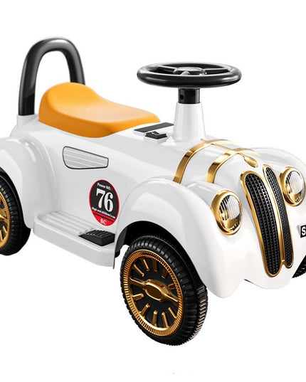 Masinuta Electrica Model de Epoca, cu Acumulator, Sistem Anti-Rasturnare, Sistem de Lumini si Sunet, 1-5 Ani