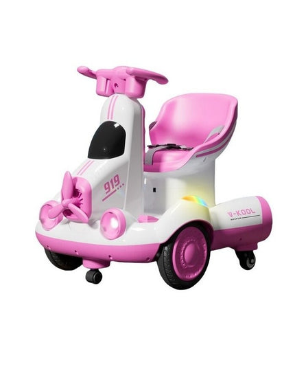 Masinuta Electrica, pe 4 Roti, cu Telecomanda, Lumini Led si Muzica, +2 ani, Inaltime Reglabila