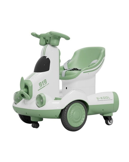 Masinuta Electrica, pe 4 Roti, cu Telecomanda, Lumini Led si Muzica, +2 ani, Inaltime Reglabila