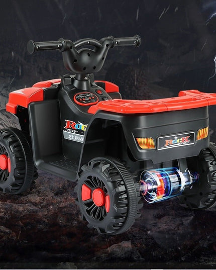Masinuta Electrica pe 4 Roti, Tip ATV, cu Acumulator, Sistem Anti-Rasturnare, Sistem de Lumini si Sunet, 2-5 Ani