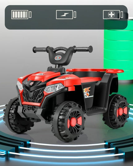 Masinuta Electrica pe 4 Roti, Tip ATV, cu Acumulator, Sistem Anti-Rasturnare, Sistem de Lumini si Sunet, 2-5 Ani