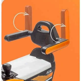 Masinuta Electrica Tip Excavator, Brat Electric cu Maneta de Control, Spatar si Bare Laterale, Sistem Muzica si Lumini, 1-8 Ani