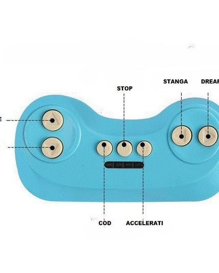 Masinuta Electrica Tip Trenulet cu Vagon Detasabil, Pentru 2 Persoane,cu Telecomanda, Lumini si Sunete, Locomotiva cu Vapori de Abur, 1-6 Ani