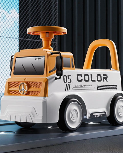 Mașinuță pentru copii, 3 ani, Model Camion, Sport, Claxon, Depozitare