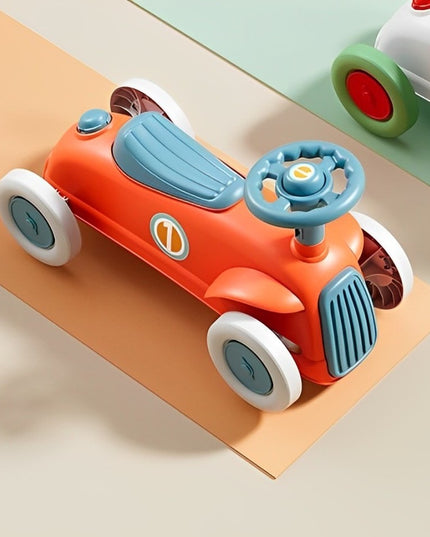 Masinuta Ride-On cu Sistem Anti-Rasturnare, Claxon pe Volan, 1-6 Ani