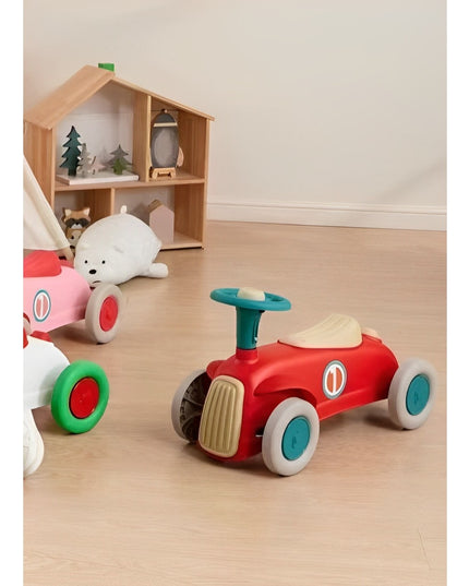 Masinuta Ride-On cu Sistem Anti-Rasturnare, Claxon pe Volan, 1-6 Ani