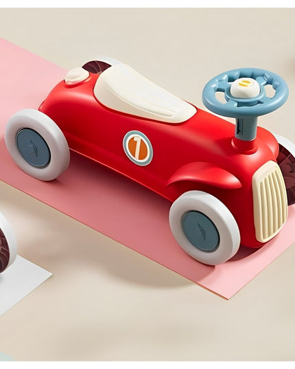 Masinuta Ride-On cu Sistem Anti-Rasturnare, Claxon pe Volan, 1-6 Ani