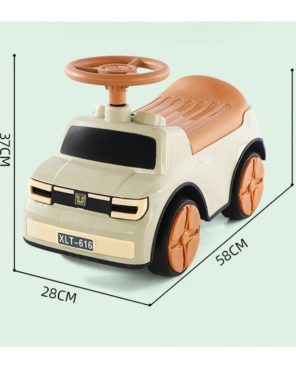 Masinuta Ride-On cu Sistem Anti-Rasturnare, Sistem de Lumini si Muzica, de Depozitare, 1-6 Ani
