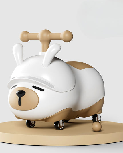 Masinuta Ride-On Sistem Anti-Rasturnare, Sistem de Lumini si Sunet, Bluetooth, 1-3 Ani, Model Catel