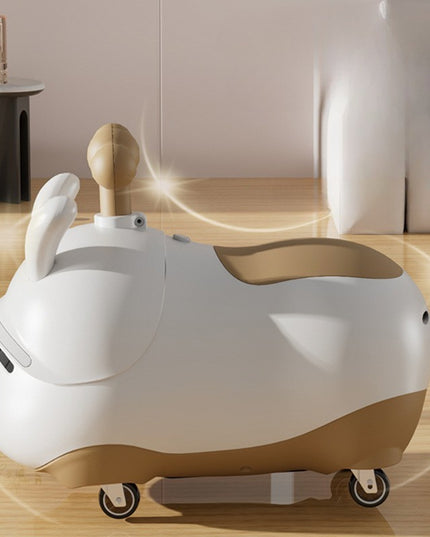 Masinuta Ride-On Sistem Anti-Rasturnare, Sistem de Lumini si Sunet, Bluetooth, 1-3 Ani, Model Catel