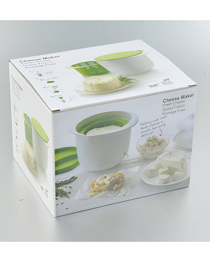 Recipient pentru Preparat Branza, Capac de Silicon, Cheese Maker din Plastic, Strecuratoare