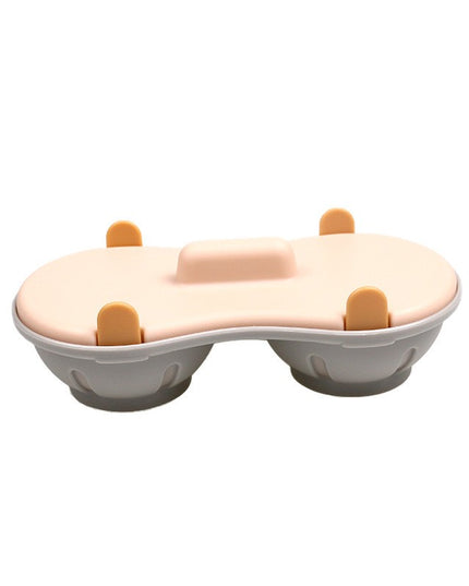 Recipient Dublu pentru Oua, din Plastic pentru Gatit la Microunde