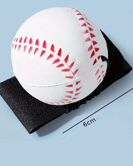 Minge Saltareata Hiperelastica, Model Minge de Baseball cu Fixare de Mana, Space Moon Ball foarte Elastica, Antistress pentru Copii, Diametru