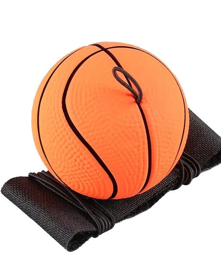 Minge Saltareata Hiperelastica, Model Minge de Basket cu Fixare de Mana, Space Moon Ball foarte Elastica, Antistress pentru Copii, Diametru 66 mm