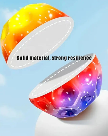 Minge Saltareata Hiperelastica, Space Moon Ball foarte Elastica, Antistress pentru Copii, Diametru 66 mm