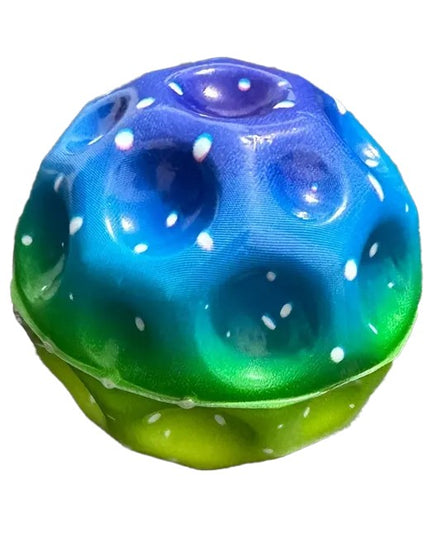 Minge Saltareata Hiperelastica, Space Moon Ball foarte Elastica, Antistress pentru Copii, Diametru 66 mm