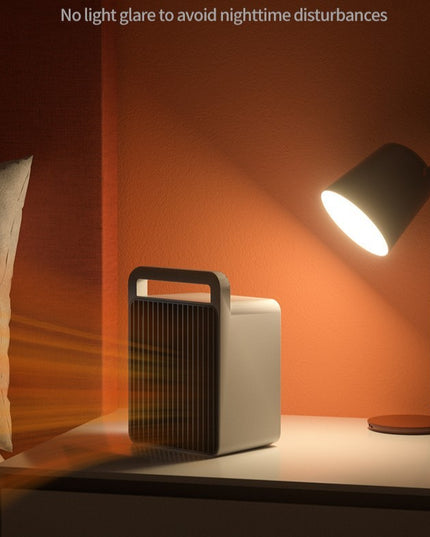 Mini Aeroterma, Mini Radiator Electric, Putere 900 W, Buton cu 2 Trepte de Temperatura, Inchidere Automata, cu Maner de Prindere