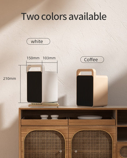 Mini Aeroterma, Mini Radiator Electric, Putere 900 W, Buton cu 2 Trepte de Temperatura, Inchidere Automata, cu Maner de Prindere