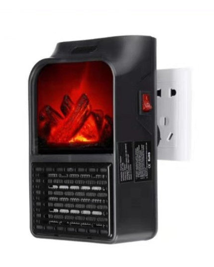 Mini Aeroterma Puternica Portabila Putere 1000W, Mini radiator electric cu Display LCD, efect de semineu si flacara, cu telecomanda