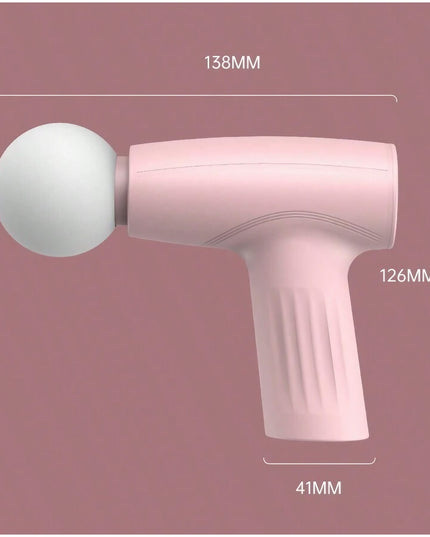 Mini Aparat de Masaj, Tip Pistol, Incarcare USB Tip C, Portabil, Pentru Relaxare Musculara, Autonomie 120 Min, 3 Trepte de Viteza