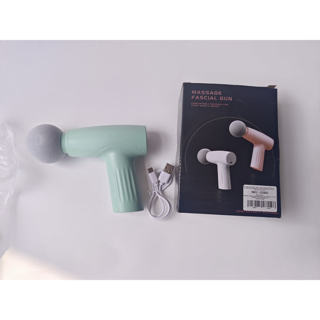 Mini Aparat de Masaj, Tip Pistol, Incarcare USB Tip C, Portabil, Pentru Relaxare Musculara, Autonomie 120 Min, 3 Trepte de Viteza