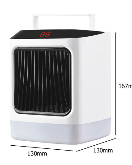 Mini incalzitor portabil cu telecomanda, afisaj digital, sincronizare inteligenta, lumina de noapte colorata