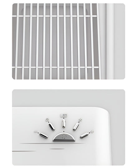 Mini Incalzitor pentru Birou, Incalzire si Racire, 1000-1200W, cu Lumini, cu Maner, Lungime Cablu , 3 Trepte de Temperatura