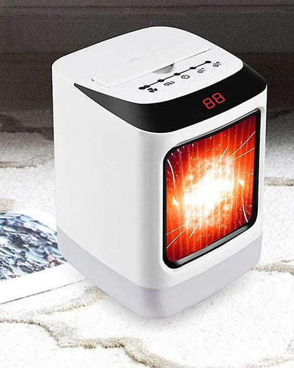 Mini incalzitor portabil afisaj digital, sincronizare inteligenta, lumina de noapte colorata
