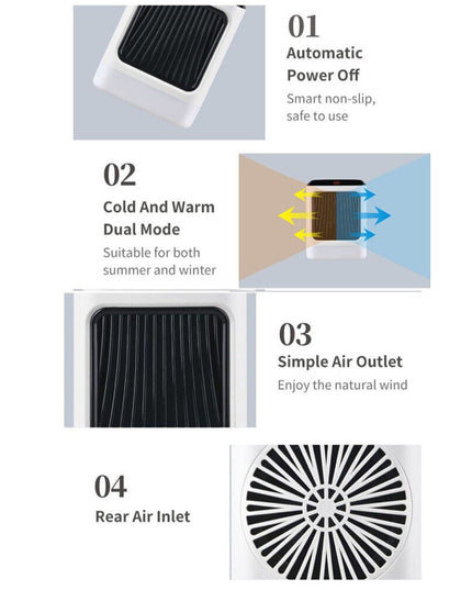 Mini incalzitor portabil afisaj digital, sincronizare inteligenta, lumina de noapte colorata