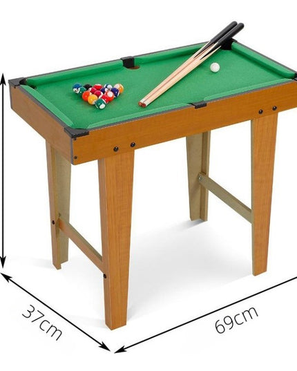 Mini Masa de Biliard pentru Copii, Durabil, Usor de Transportat, 2 Tacuri, 16 Bile, 69x37x60 cm