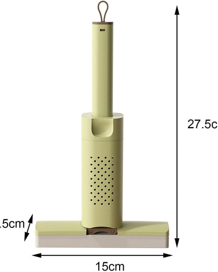 Mini Mop, Pentru Uz Casnic, Sistem Autostoarcere, Portabil, Mop cu Burete, Rotire 180°