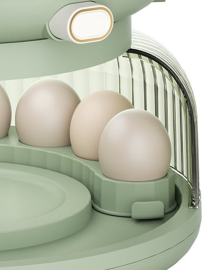 Dozator Etajat de Cereale Rotativ 360, 6 Compartimente, Capacitate 10L, Cofraj Special pentru Oua, Vas pentru Scurgerea Cerealelor