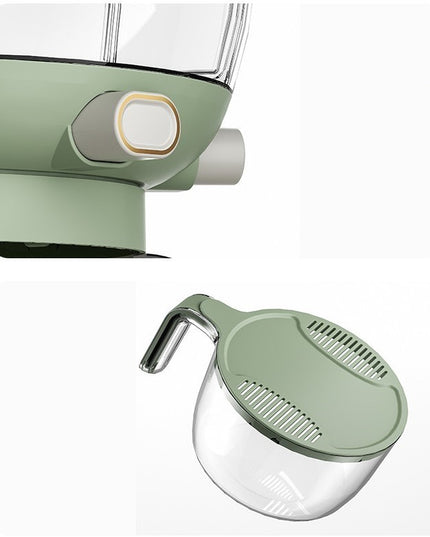 Dozator Etajat de Cereale Rotativ 360, 6 Compartimente, Capacitate 10L, Cofraj Special pentru Oua, Vas pentru Scurgerea Cerealelor