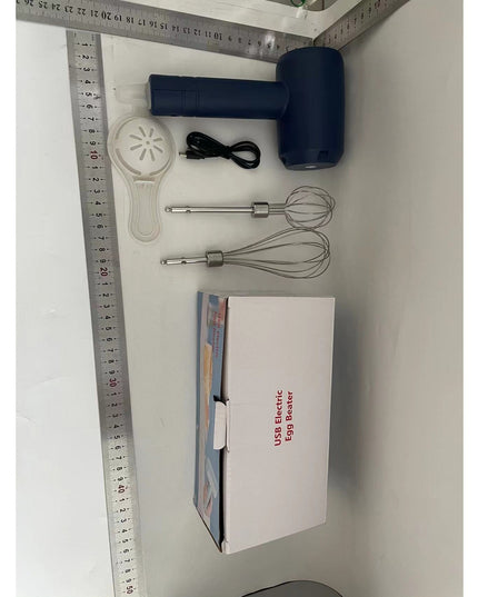 Mixer Electric fara Fir, pentru Uz Casnic, pentru Oua Smantana Frisca, Maner Plastic, Usor de Utilizat si Depozitat, 3 Accesorii