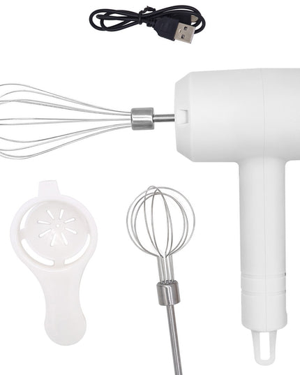 Mixer Electric fara Fir, pentru Uz Casnic, pentru Oua Smantana Frisca, Maner Plastic, Usor de Utilizat si Depozitat, 3 Accesorii