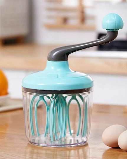 Mixer Manual, pentru Oua Smantana Frisca Aluat, Maner Plastic, Usor de Utilizat si Depozitat, Bol