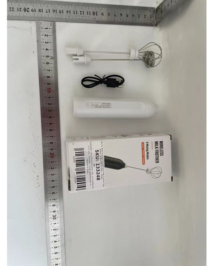 Mixer Spuma Lapte, Electric cu Incarcare USB, Bauturi Calde/Reci, Maner Izolat Termic, Otel Inoxidabil, pentru Latte, Ciocolata Calda, Cappuccino, Frappe, Usor de Folosit, 2 Accesorii