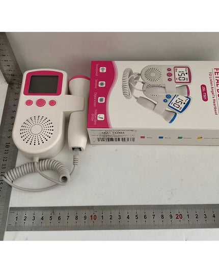 Monitor Fetal Doppler, Monitorizare Sarcina, Ritm Cardiac, Ecran LCD 4.5 cm, 2 x Baterii AA (neincluse), Portabil, din ABS, 12.8 x 9.6 x 3